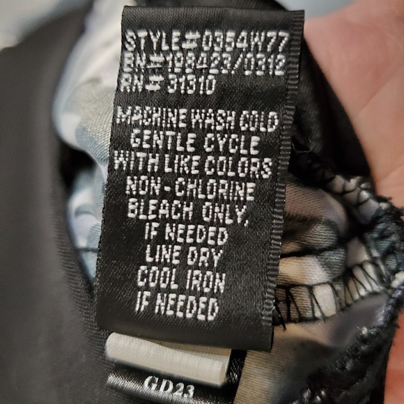 AB Studio Black White Animal Print Mini Dress Size 16 - Picture 9 of 14